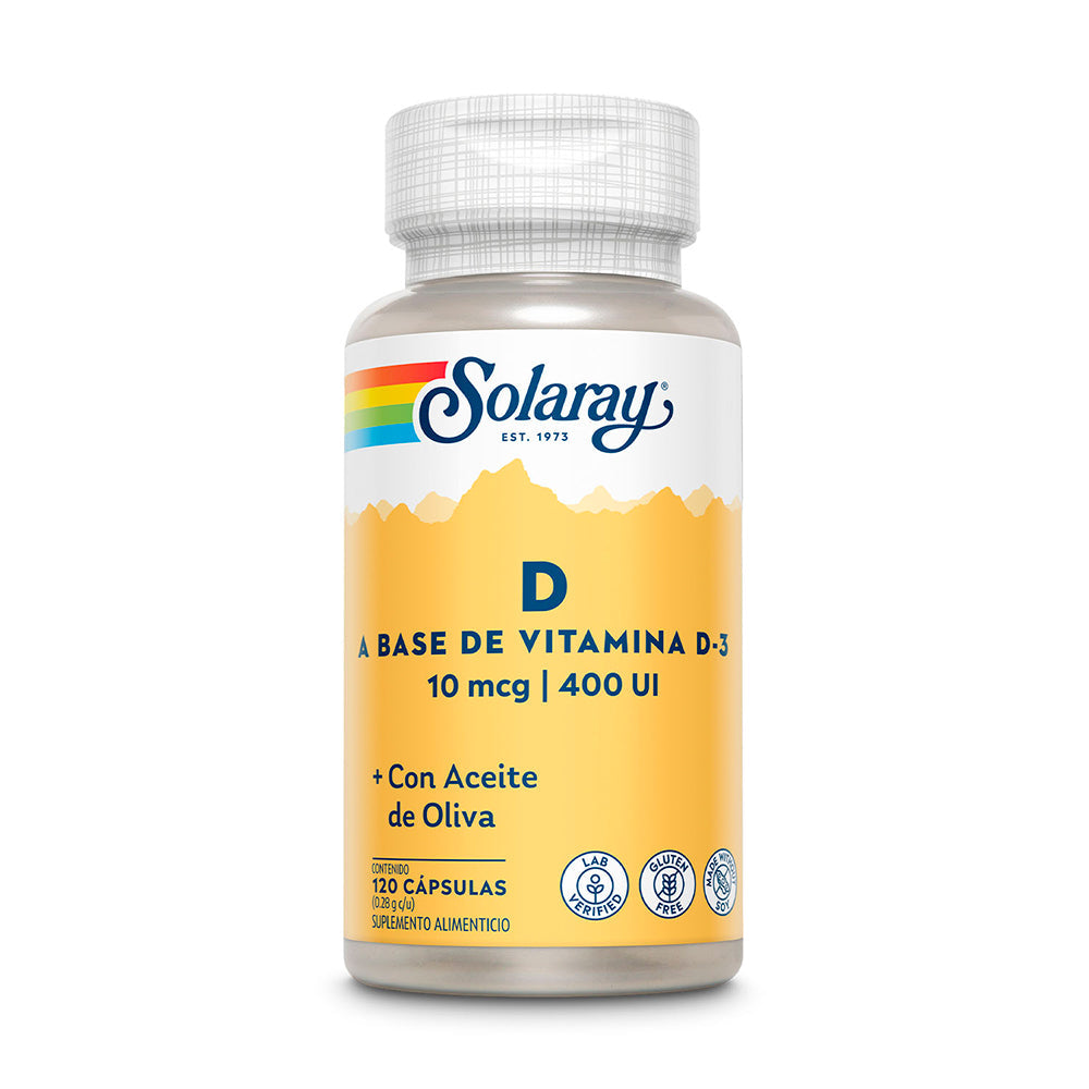 Solaray Vitamina D 10mcg 120ct